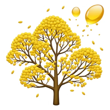 pollen allergies trees sticker