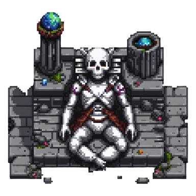 dead god lying in cosmic ruins sticker