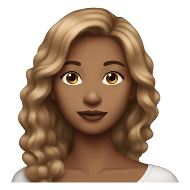 stunning girl light brown hair sticker