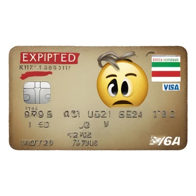 Victim card expired sticker