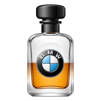 bmw inside in a perfume bottle sticker