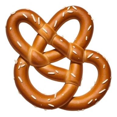 Prezel with salt on top sticker