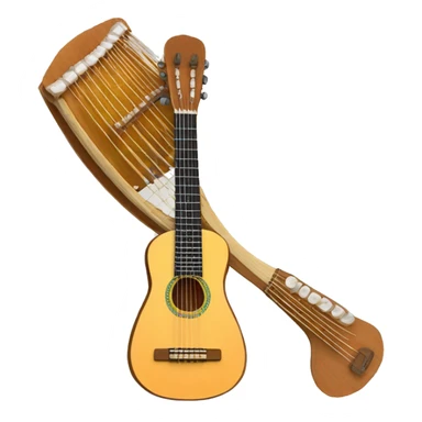 Instrumento charango 10 cuerdas dobles sticker