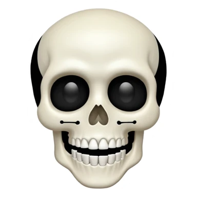 This skeleten emoji saying 67💀 sticker