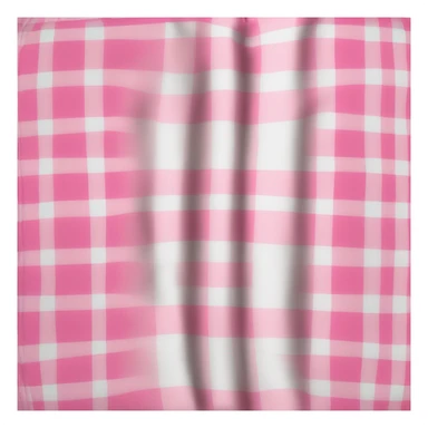 Plad white and pink blanket folded  sticker