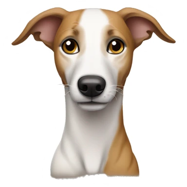 Tiger brown and white Whippet sticker