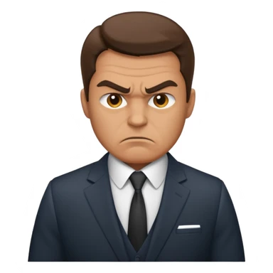 angry businessman sticker