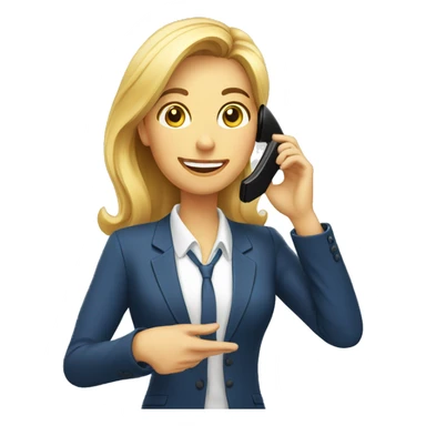 realtor talking on cell phone sticker