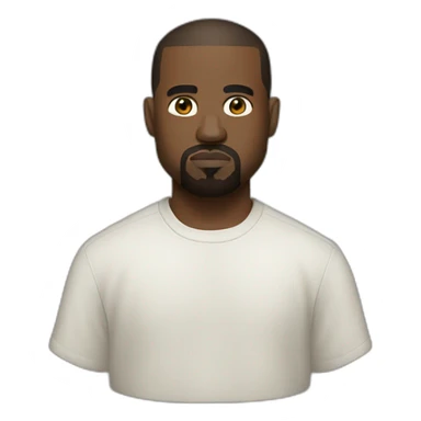 Kanye west but he is white sticker