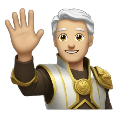 anton of talos trading waving with his hand sticker