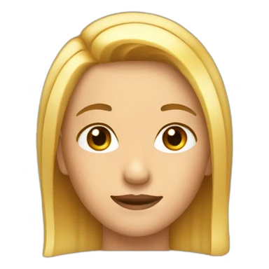 side parted hair sticker