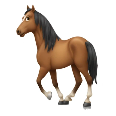 horse is playing on cellphone sticker