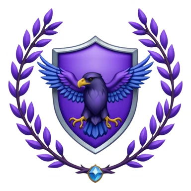 Ravenclaw emblem in purple sticker
