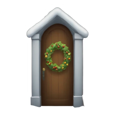 christmas door  sticker