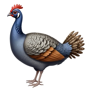 guinea fowl 
 sticker