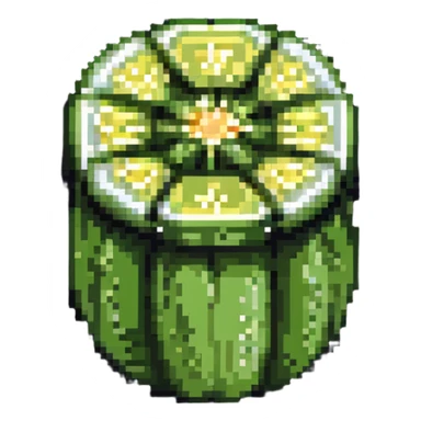 zucchini with a slice cut out sticker