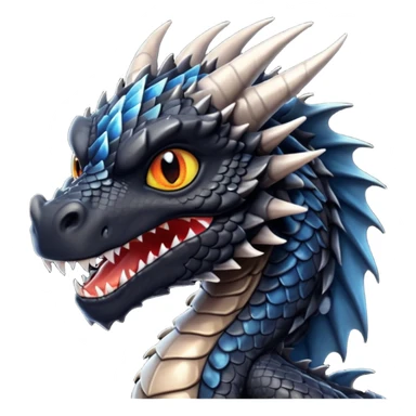 dnd 5e young black dragon boss monster sticker