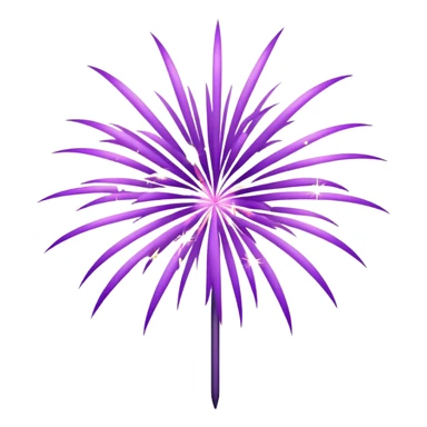 Light purple fireworks sticker