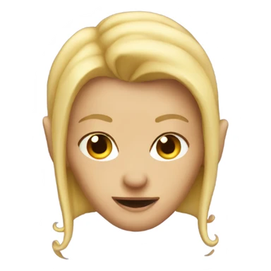 blonde devil  sticker