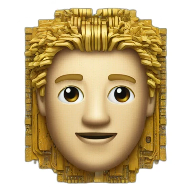 Computer chip king sticker