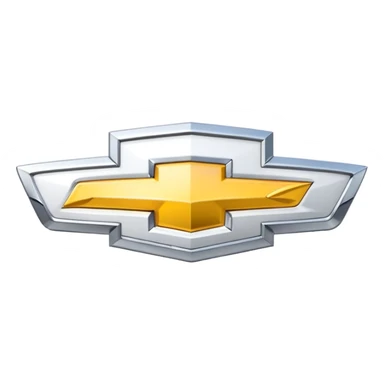White Chevrolet logo sticker