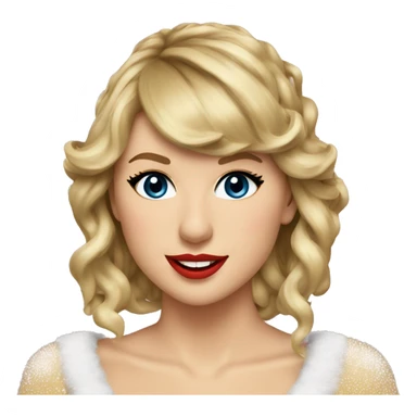 taylor swift in christmas wonderland sticker