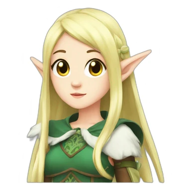 anime-girl-elf sticker