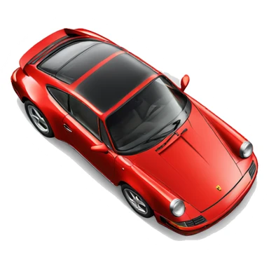 Red Porsche 911 sticker