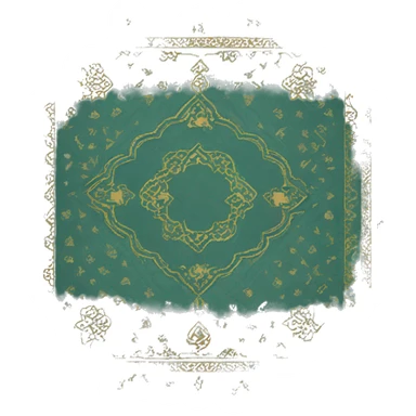 an islamic prayer mat sticker