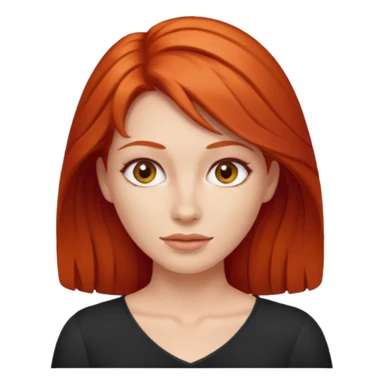 red-haired woman sticker