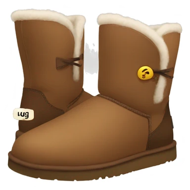 Brown ugg boots sticker