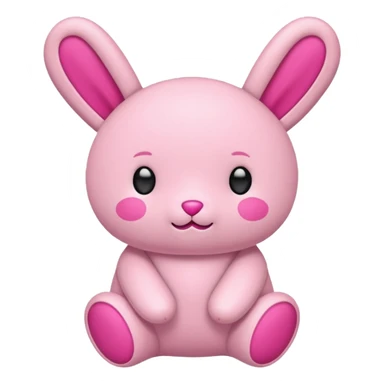 Pink Labubu doll sticker