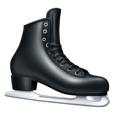 Black ice skates  sticker