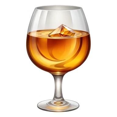 glass of brendy sticker