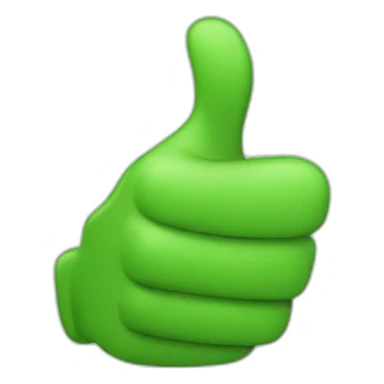 green hand thumbs up sticker