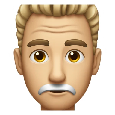 Man tweezing eyebrows  sticker