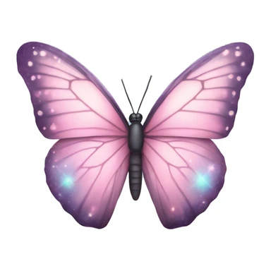 pastel pink galaxy butterfly sticker