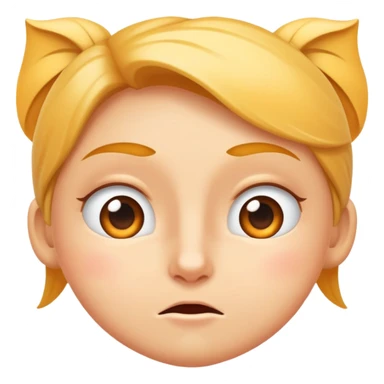 Crea una cara de atrevido con cara de nervios.  sticker