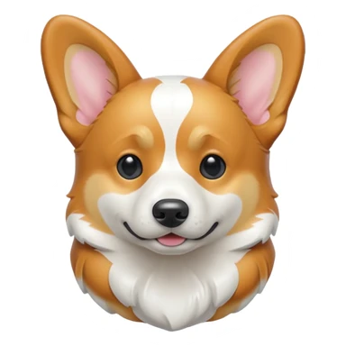 Marble corgi sticker