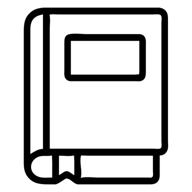 book with red page nothing written on it and with a brown cover sticker