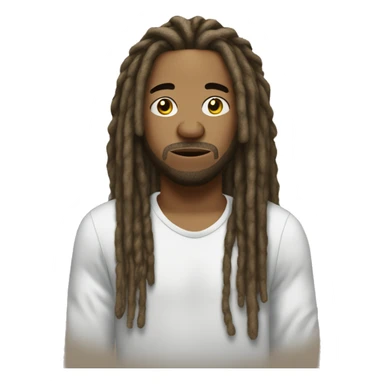 The rapper gazo with dreadlocks sticker