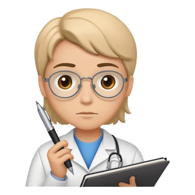 psychiatrist or therapist, mental health professional with notebook sticker