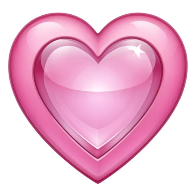 heart with a crystal border sticker