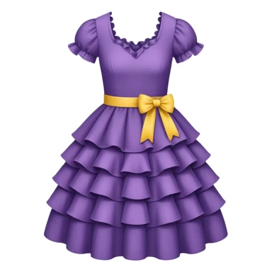 dress with ruffles sticker