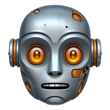 make a tired old robot emoji sticker