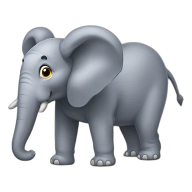 Chien sur éléphant sticker