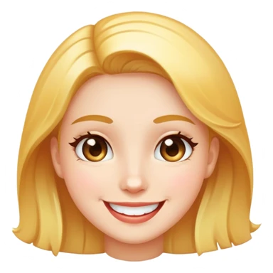 charming face with a sparkle smile sticker