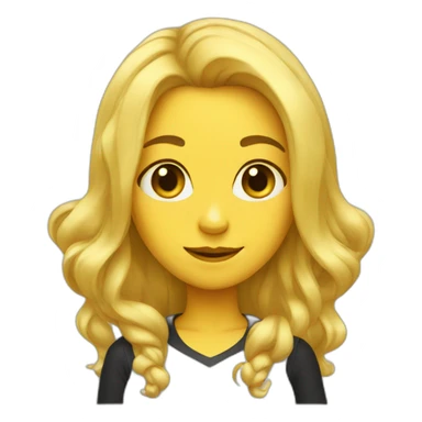 Bee girl blonde sticker