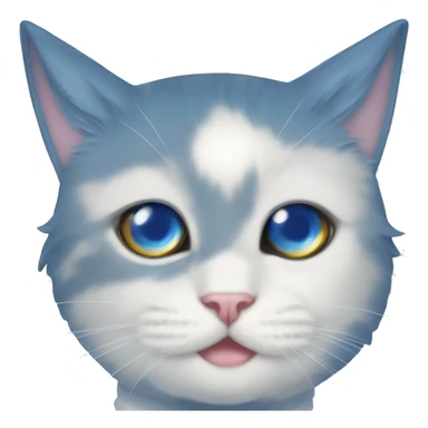 Sailor moon cat blue eyes  sticker
