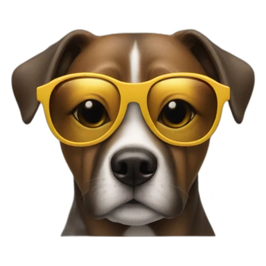 dog-sunglasses-kiss-face sticker